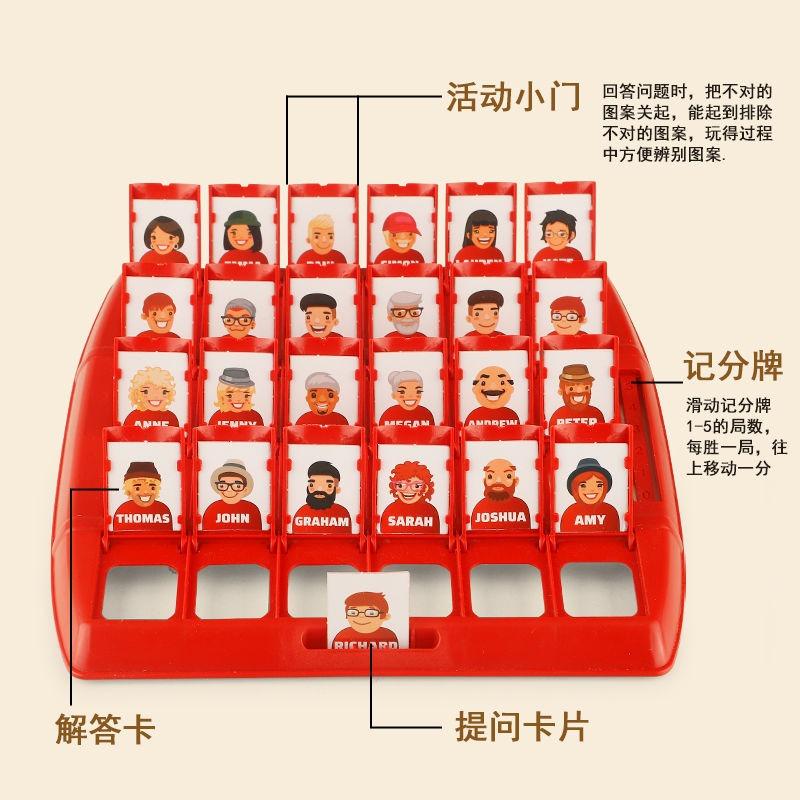 Guess Who Board Game Kids Educational Toy Parent Child Interactive Logic Training