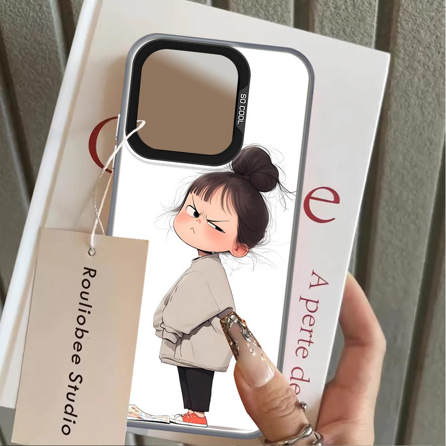 Cute Angry Girl Case for Xiaomi Poco F3 GT C50 F4 X3 NFC X5 C51 X3 Pro Back Phone Cover