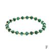 European & American 4mm Faceted Amazonite Bead Bracelet with Spliced Copper-Plated Metal Accents