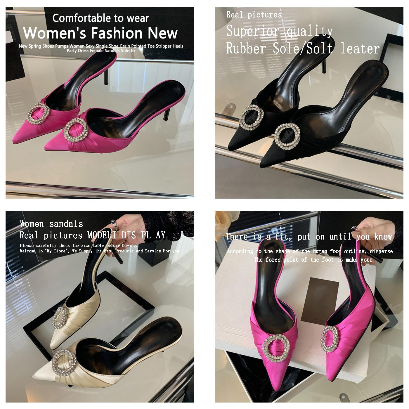 

Eilyken Модные женские туфли-лодочки с острым носком и кристаллами, сексуальные туфли на тонком высоком каблуке для банкета и вечеринки 40 красный