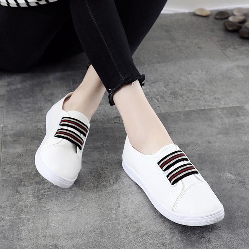Women's Casual Canvas Sneakers Fashion Platform Low-top Women Single Shoes Flat Bottom Female Canvas Shoes