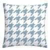Federa cuscino geometrica lino blu lago bianco fodera cuscino divano decorazione casa può essere personalizzata per te 40x40 45x45 50x50 60x60