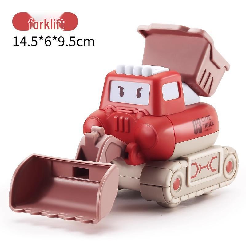 Kids' Transforming Toy Car: Mini Excavator & Ambulance for Ages 0-6