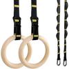 Completed Wooden Workout Rings Proper For Fitness Stretching And Recovery Meetings