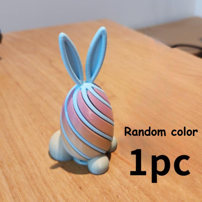 

Rotating Rabbit-Shaped Eggs - Spinning Fidget Sensory & Bunny Egg Decorations, Easter Basket Stuffers, Desk Collectibles