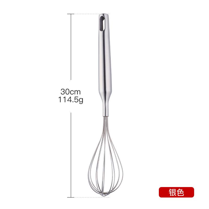 304 stainless steel egg beater, manual hook for mixing and whipping cream, stainless steel egg beater baking accessories