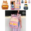 Trendy Lightweight Nylon Backpack For Kids Featuring Adorable Cartoon Design