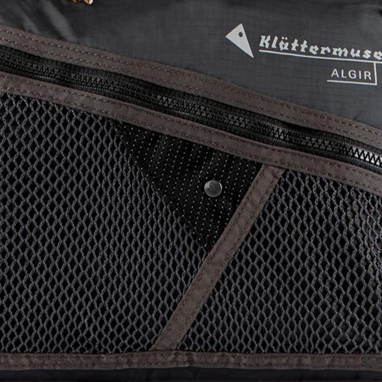Klattermusen 1.5L Algiers Minimalist Fashion Versatile Nylon Storage Bag Medium Men Bags Raven-Black 41426U01-961