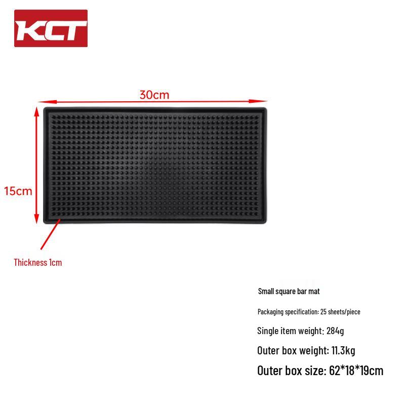 Черная силиконовая нескользящая подставка под барную стойку и подставка под стакан