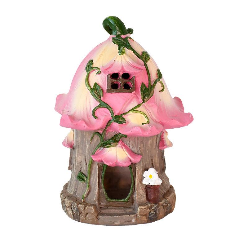 Waterproof Solar Fairy Tale Garden Night Light - Creative Resin Ornament