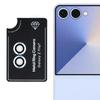 For Samsung Galaxy Z Flip7 5G Camera Lens Protector Set Electroplating Metal+Tempered Glass Individual Lens Film