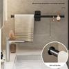 Wall-Mounted No-Punch Bathroom Towel Rack & Hanging Rod