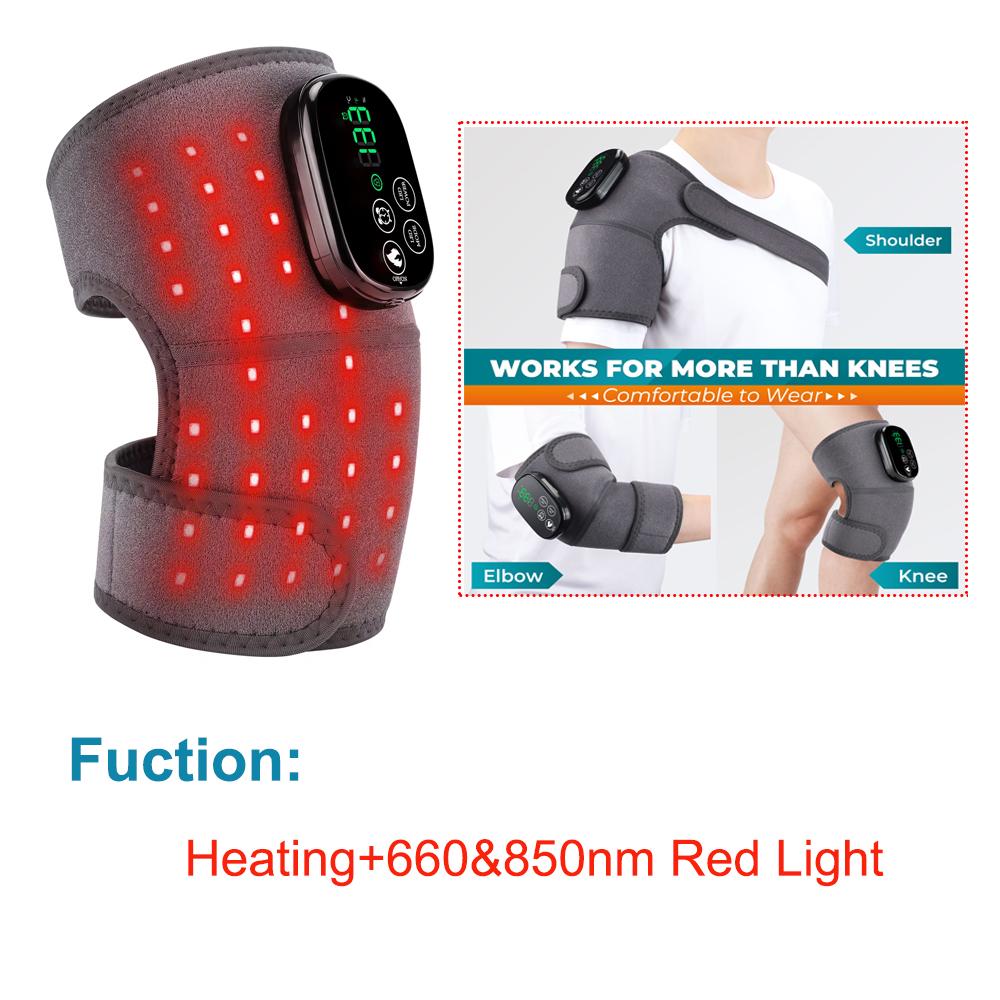 Electric Knee Pad Fast Heating Vibration Massage 5000mAh Knee Temperature Massager Shoulder Elbow Brace Leg Joint Muscle Relax
