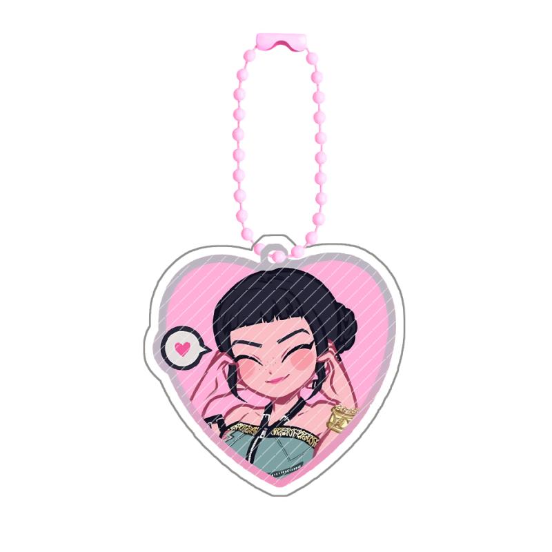 Acrylic Keychain KPop Demon Hunters Rumi Mira Zoey Jinu Baby Saja Celine Bobby Cartoon Anime Characters Gift Pendant Decoration