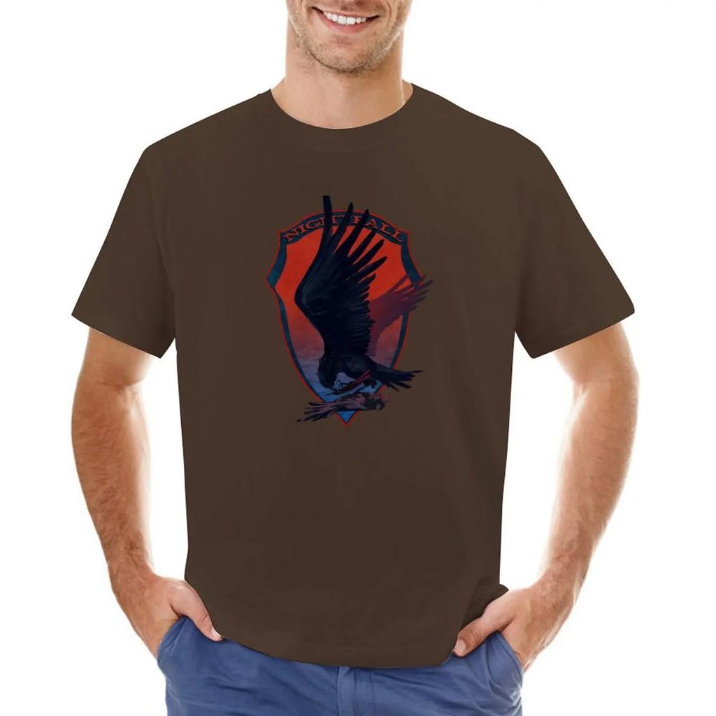 Nightfall Raven Emblem från Armored Core VI T-shirt kawaii kläder stora storlekar herr träningsskjortor