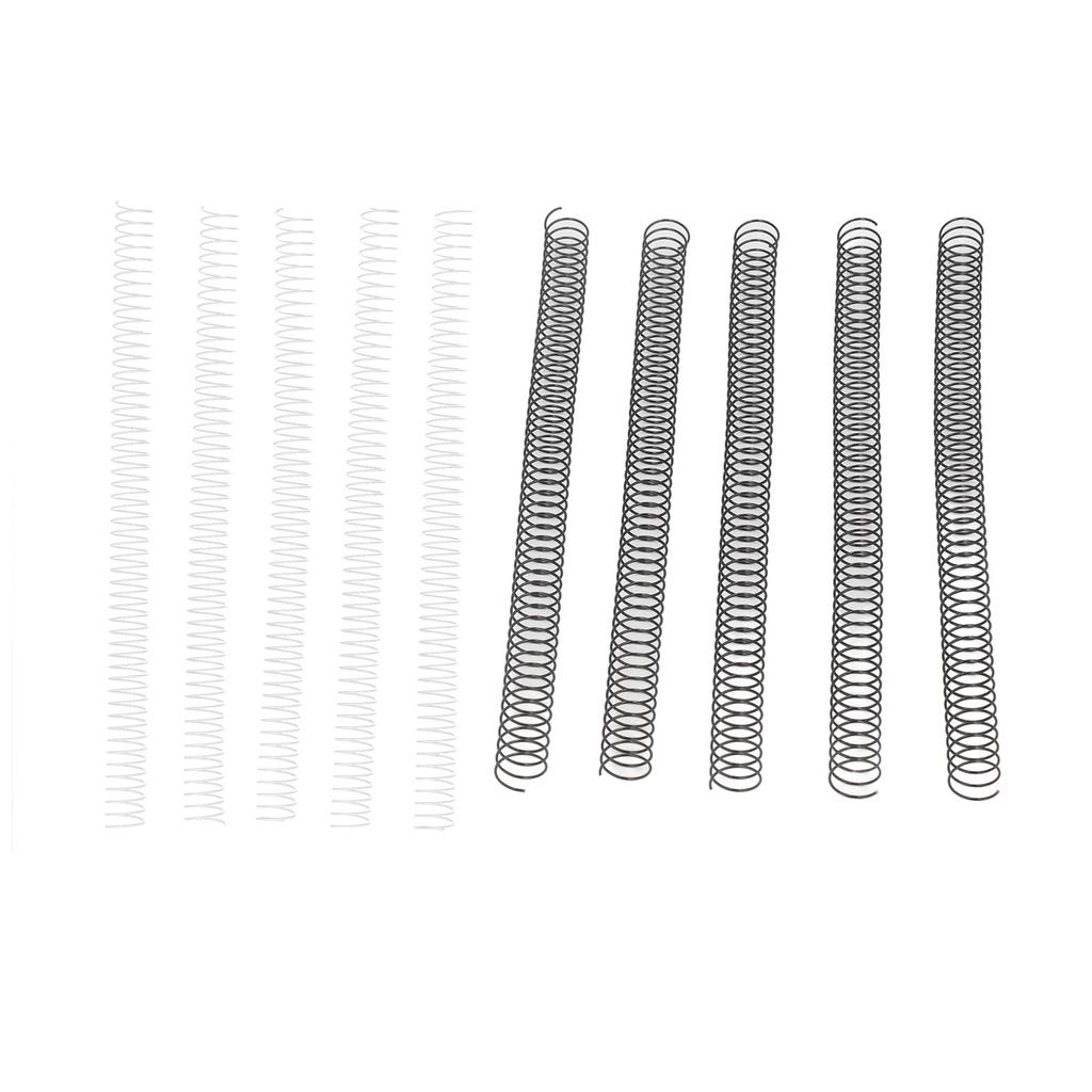 100Pcs Metall Spirale Bindung Spulen 19mm Durchmesser 48 Zähne 4:1 Pitch 170 Blatt Kapazität Bindespirale