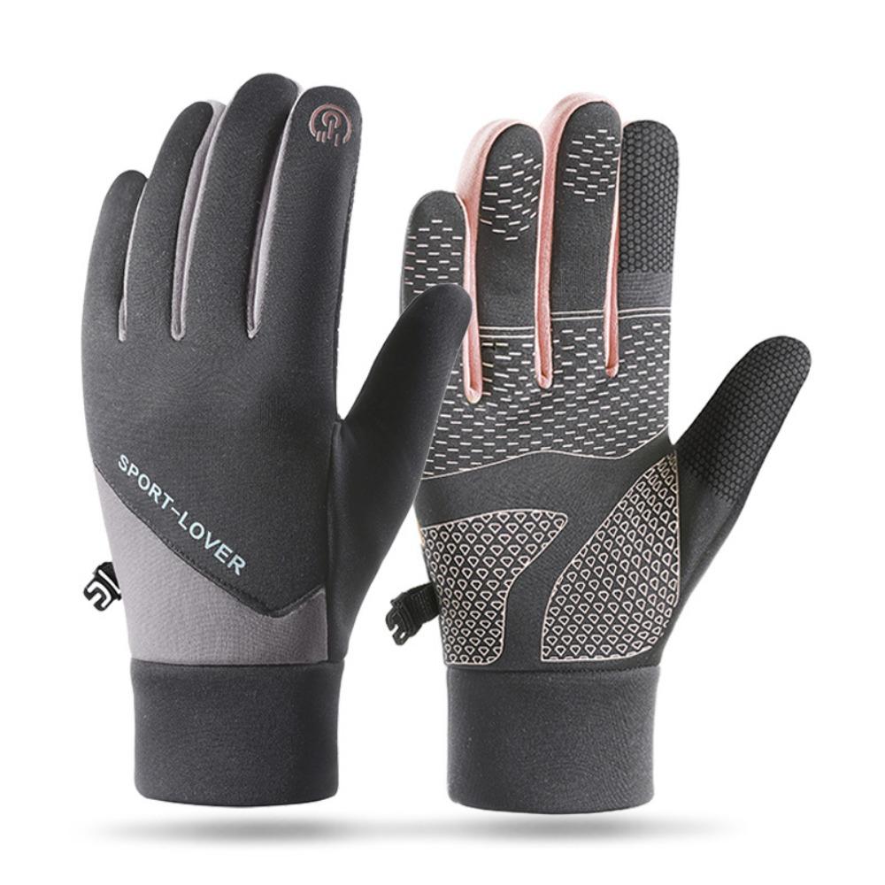 Winter Cycling Gloves Thermal Fleece Warm Outdoor Mittens  Sports
