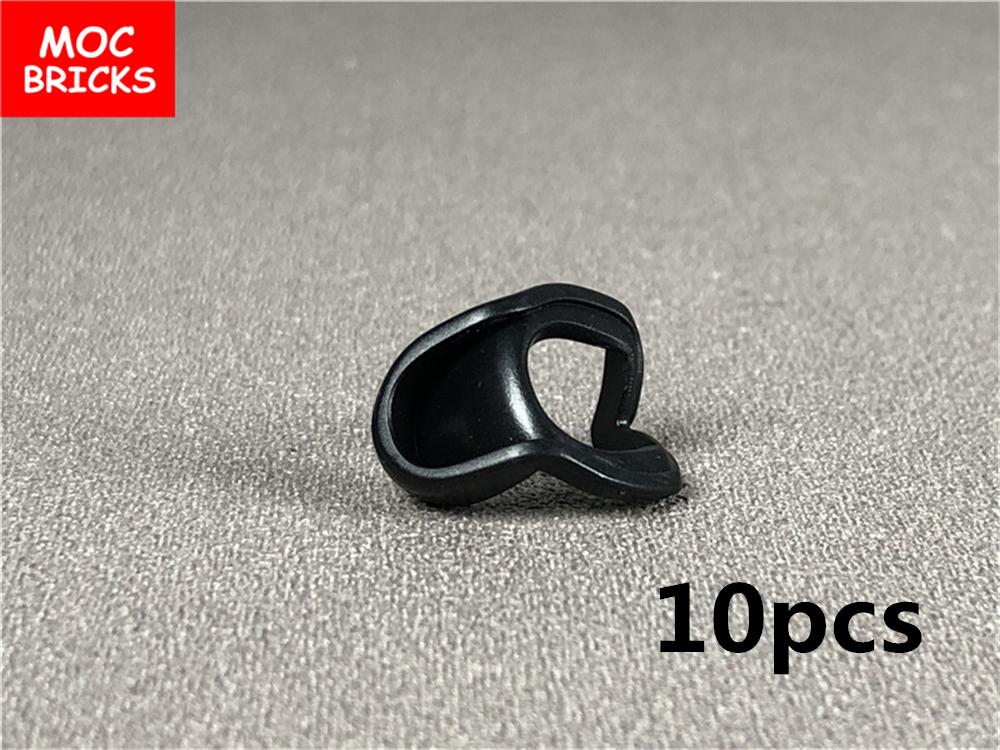 Peças MOC Cabeça Capuz Capacete Abaixado Figura 4cm Corpo Acessório de Roupa 30381 15428 blocos de construção brinquedos presentes para crianças