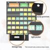 Hanging Pocket Chart With Multiple Transparent Document Holders Learning Educational Toy Special Education Teaching Tool