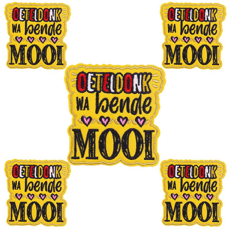 10pcs Wholesale Netherland Carnival Oeteldonk Emblem Patch Embroidered Patches For Clothes Iron On Patches For Clothing Sew 