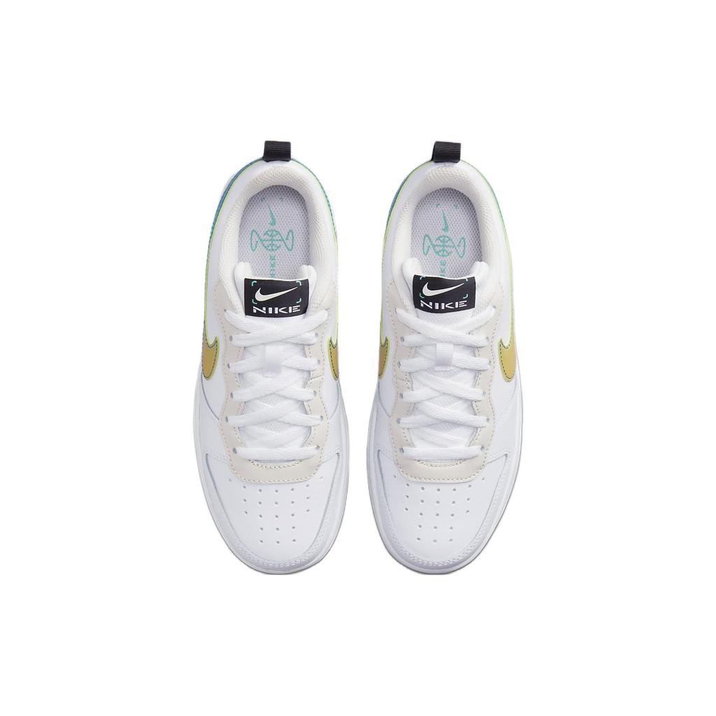(GS) Nike Court Borough Low 2 'White Yellow Gradient' Kids' FJ7692-191