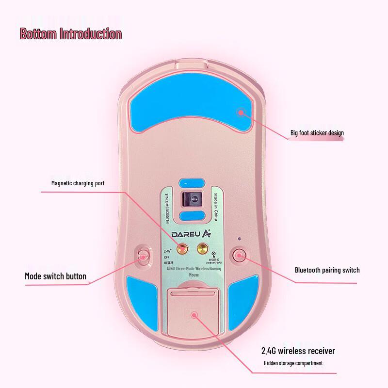 Dareu A950 Triple Mode Gaming Mouse