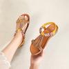 Sommer Neue Vielseitige Mode-Trend Damen Sandalen Elastisches Band Leichte Bequeme Sandalen