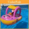 Childrens Pvc Inflatable Swim Ring With Sun Protection And Cartoon Design For Pool Fun