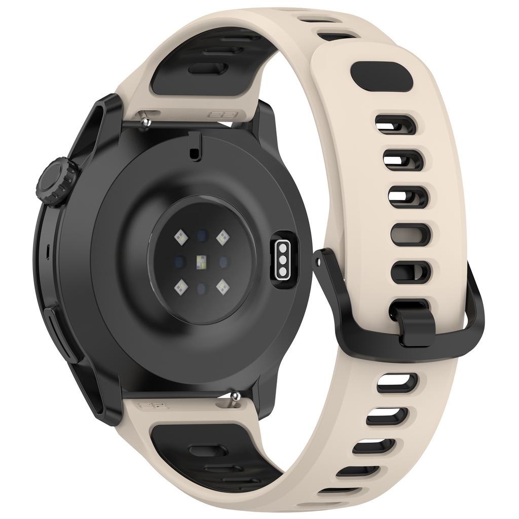 Dual Color Silicone Band for Coros Pace 4 Quick Release Breathable Watch Strap
