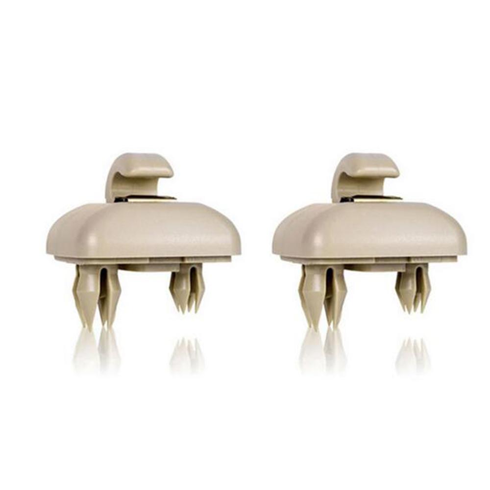 2 Pezzi 8U0857562 Clip Parasole per Auto Per , Grigio
