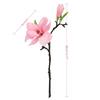 6PCS Artificial Magnoliaceae White Color Multifunctional Faux Stem Flower for Party Living Room Office Restaurant