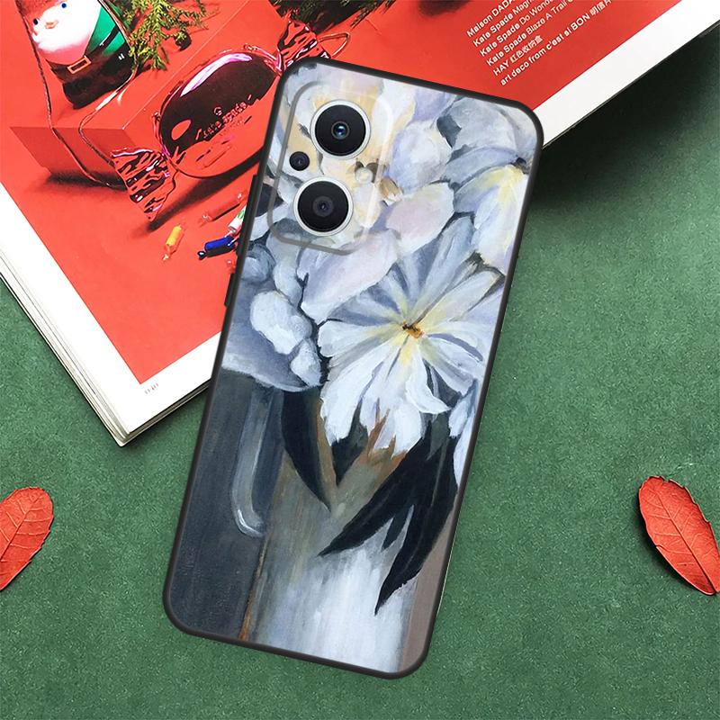 3D Blumen Relief Hülle Für OPPO Reno 10 11 12 13 14 Pro 11F 12F 13F 14F 7 8 Lite OPPO Find X9 X8 X5 Pro Abdeckung