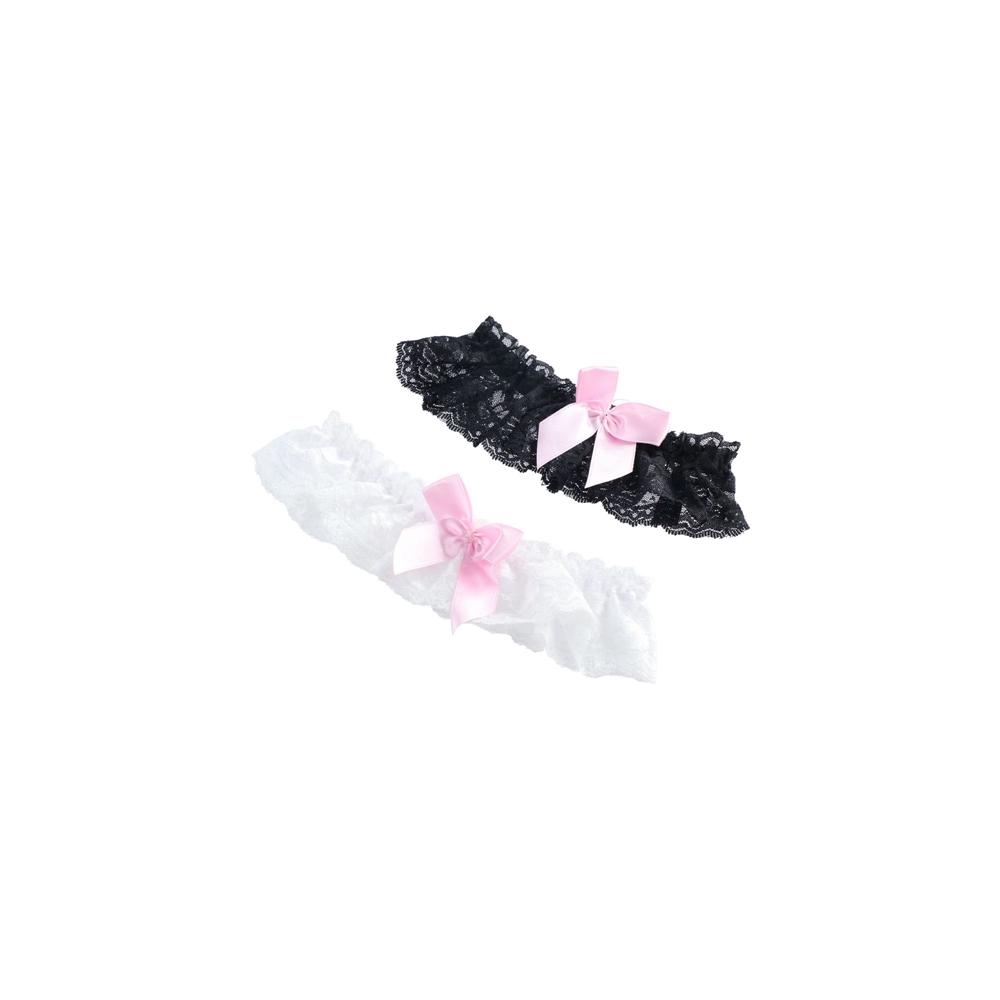 Party Lovely Cosplay Floral Bridal Bow Leg Ring Sexy Lace Garter Belt Bowknot