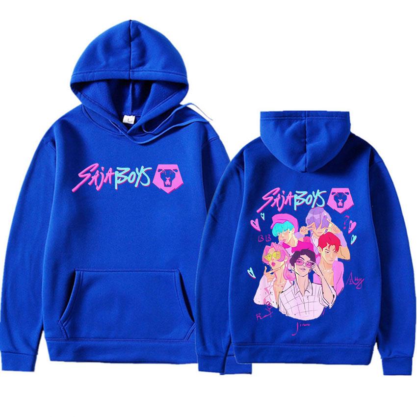 K-Pop Demon Hunters Derpy Tiger Autumn Winter Pop Hoodie Men Humor Korean Oversized Y2k Clothes Aesthetic Tracksuit