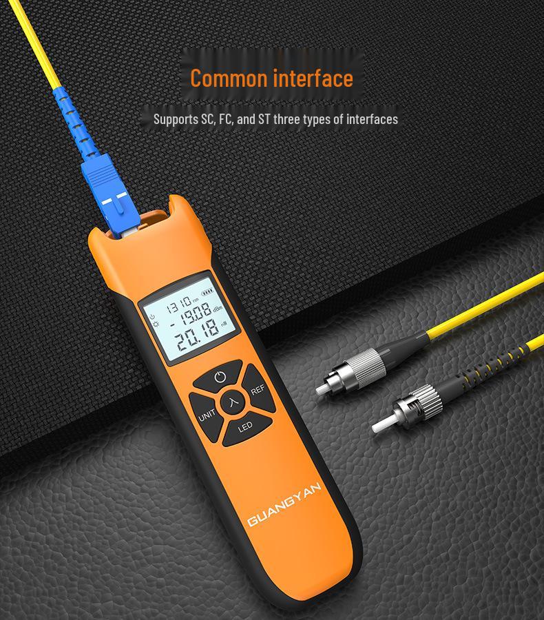 High Precision G10 Type-C Optical Power Meter for 9 Wavelengths, 5G Mini Optical Fiber Meter