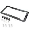 1/2 plastic ABS carbon fiber patterned license plate holder with standard screw kit for license plate frame protection parts License Plate Covers