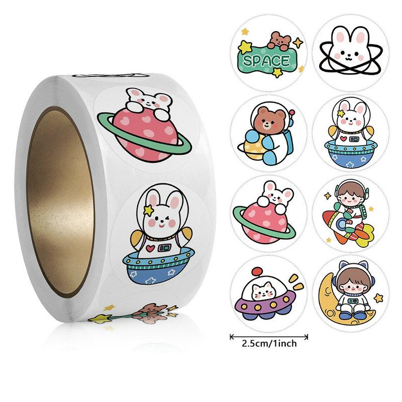 Wholesale New Kids' Motivational Stickers Cute Animal Reward Sticker Friendly Campus Office Classification Self-Adhesive Labe