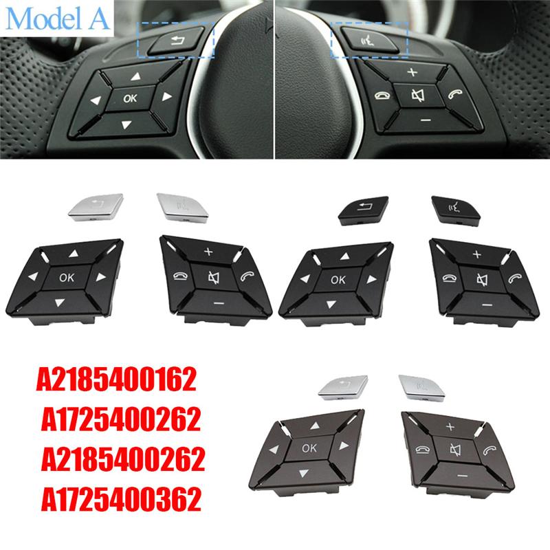 AB12-Car Steering Wheel Button Cover Menu Control Switch A2185400162 For W204 W117 W218 W156 W246 A1725400262