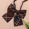 Japanisches Karo Karo JK Krawattenkragen Damen Abschlussfoto College-Stil Hemd Koreanische Version Schleife Ins Matrosenanzug