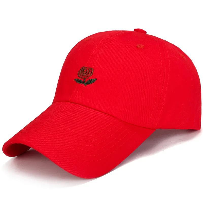 1 Pcs New Rose Baseball Hats For Men And Women Spring And Summer Outdoor Sunscreen Embroidered Duck Tongue Hats Casual Sun Hats