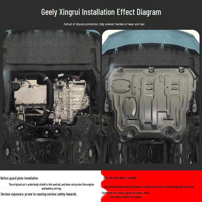 Geely Xingrui L Chassis Engine Shield Underbody Guard Accessory 202 Fan