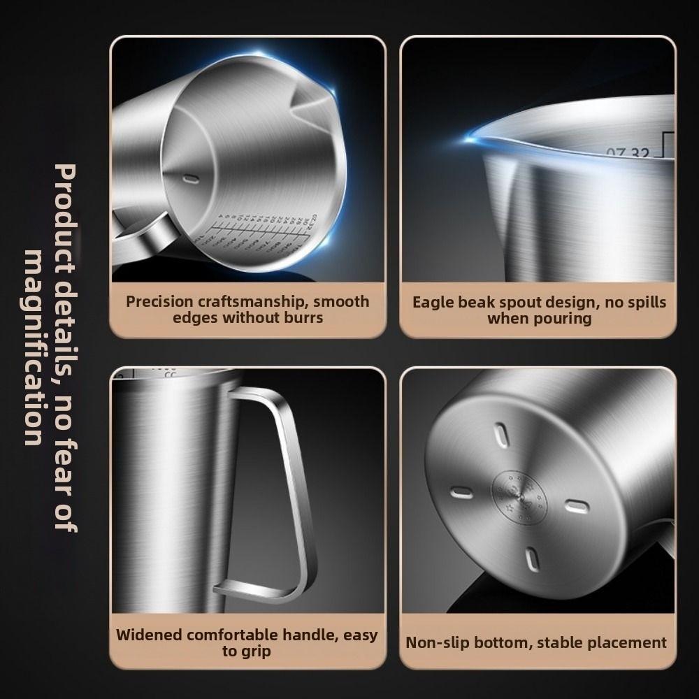 Stainless Steel Stainless Steel Cup 500/1000/1500/2000ML Coffee Latte Cup Home Kitchen