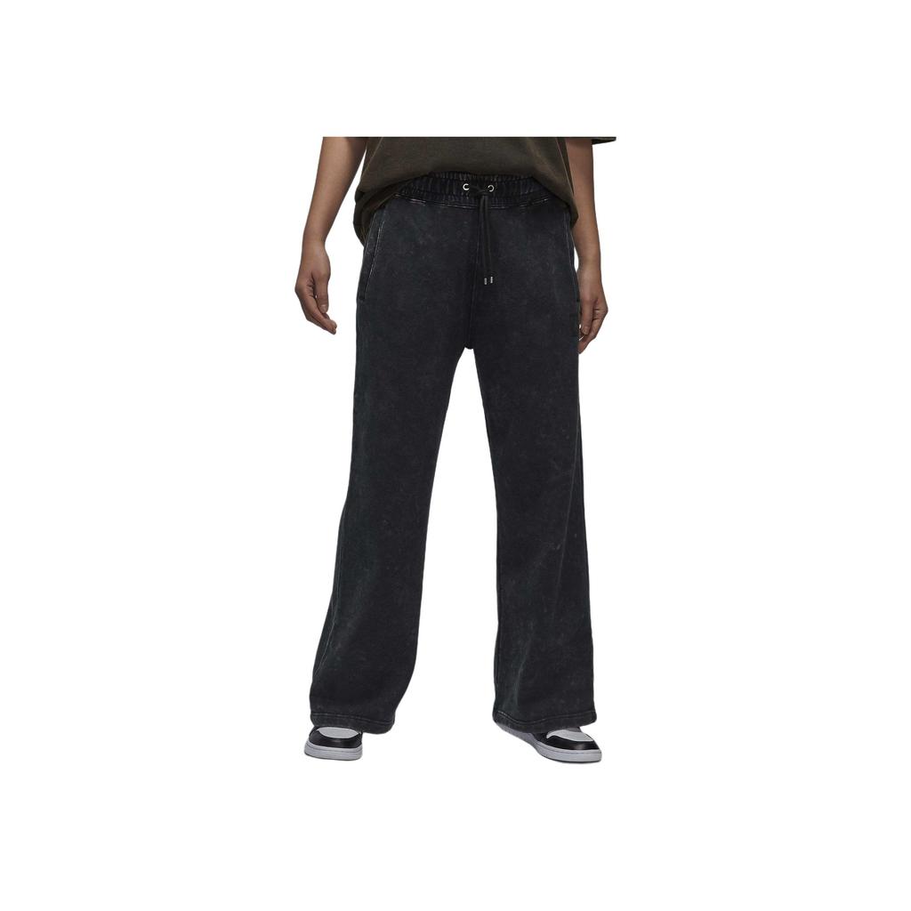 Jordan Flight Fleece Washable High-Waist Sports Casual Pants Women bottoms Black FZ6795-010