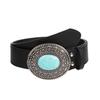 Trendy Women's Denim Belt With Alloy Buckle Perfect For Casual Wear Fashionable Design Ready To Ship