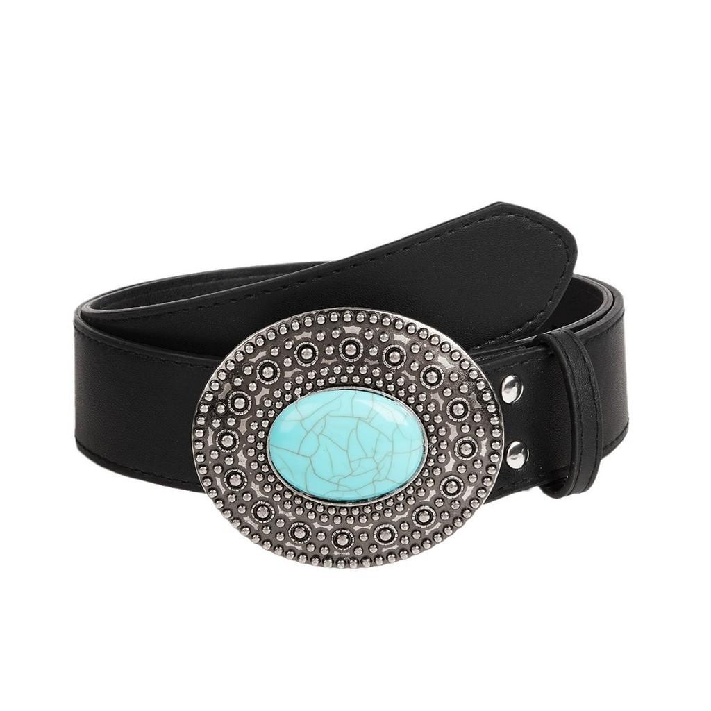 Trendy Women's Denim Belt With Alloy Buckle Perfect For Casual Wear Fashionable Design Ready To Ship