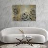 Canvas Print, Golden Roses Flowers Nature