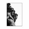 Perseus with the Head of Medusa Poster Black and White Ancient Greek God Wall Art Prints Canvas Painting Home Room Decoration