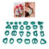 193pcs   Clay Earring Cutters   25 Shapes Clay Cutters for Key Rings Necklaces