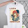 Anime Fairy Tail Kreslený Natsu Erza Gray Lucy Trička Léto Pánské/Dámské Hip Hopové Tričko Streetwear trička Krátký Rukáv Topy