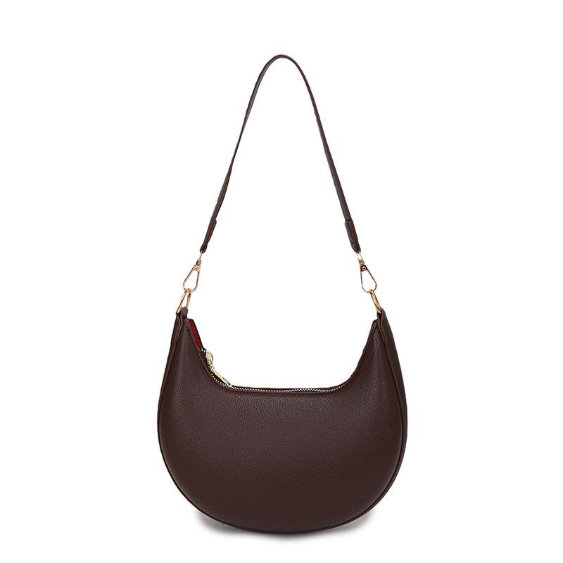 Moon Shaped Baseball Bag High-end Scratch-resistant Single Shoulder Bag for Women Shopping Gathering Weekend Trip